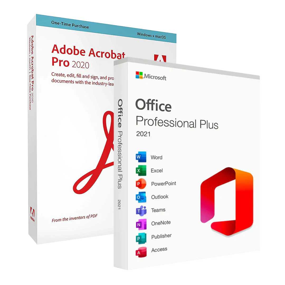 Microsoft Office 2021 Pro Plus + Adobe Acrobat Pro 2020